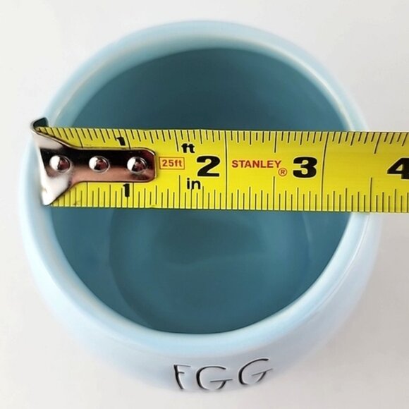 Rae Dunn Egg Shaped Ceramic Canister Baby Blue EGG HUNT - Picture 10 of 10